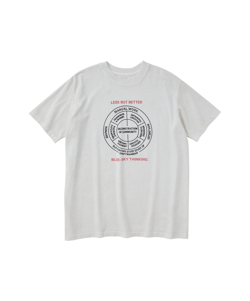 17/-ROUND SHAPE DYED TEE 