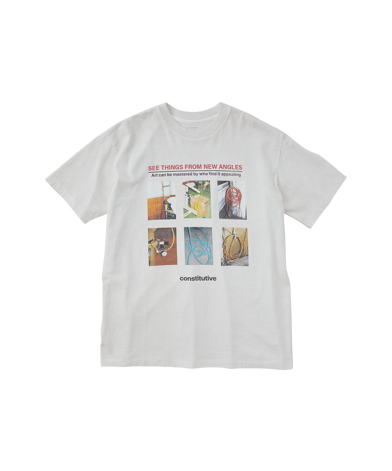 17/-ROUND SHAPE DYED TEE 