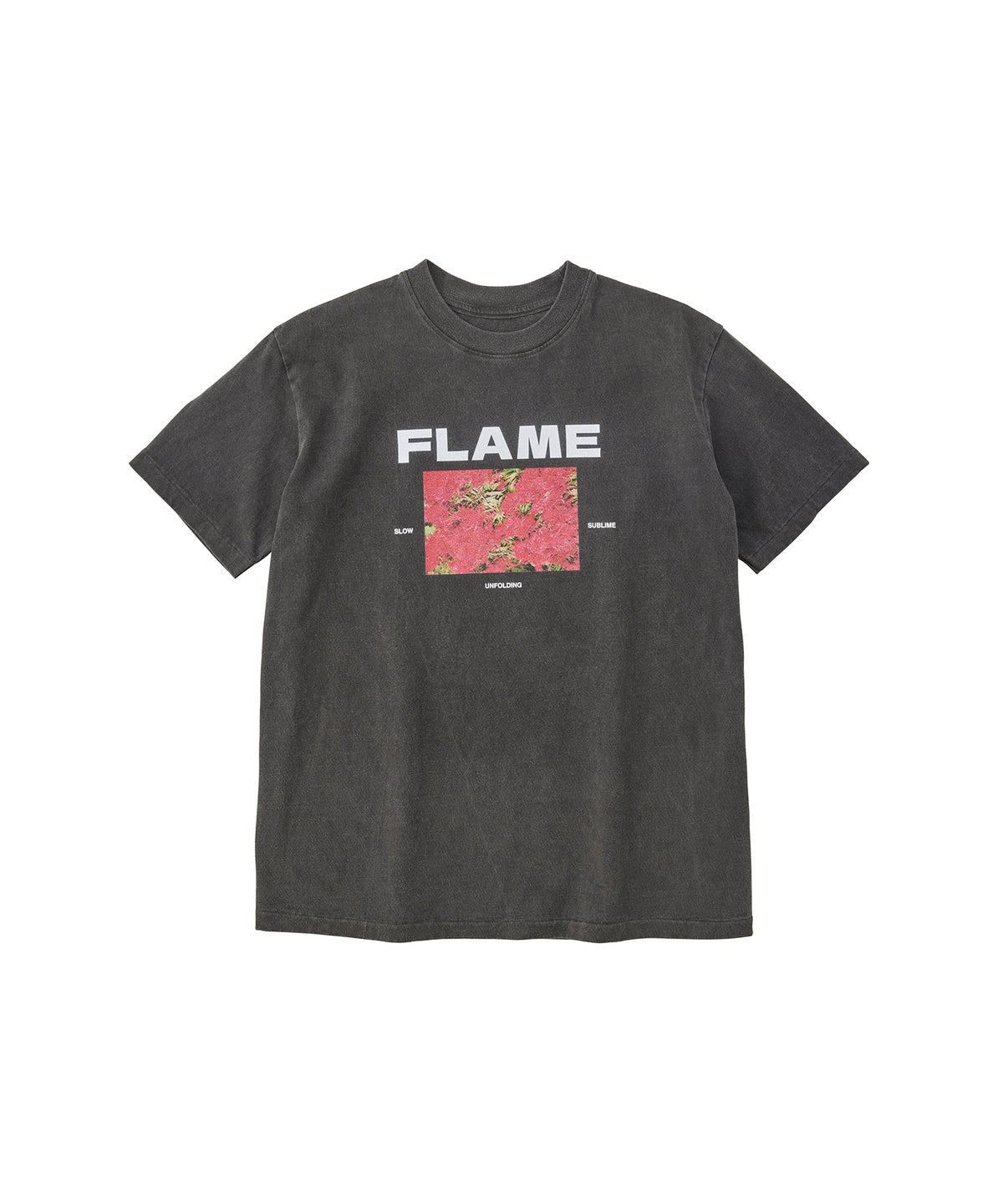 17/- ROUND SHAPE DYED TEE "Flame"