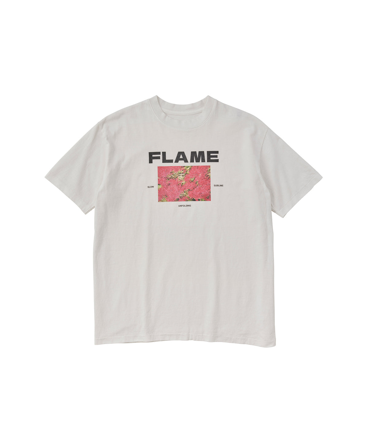 17/- ROUND SHAPE DYED TEE "Flame"