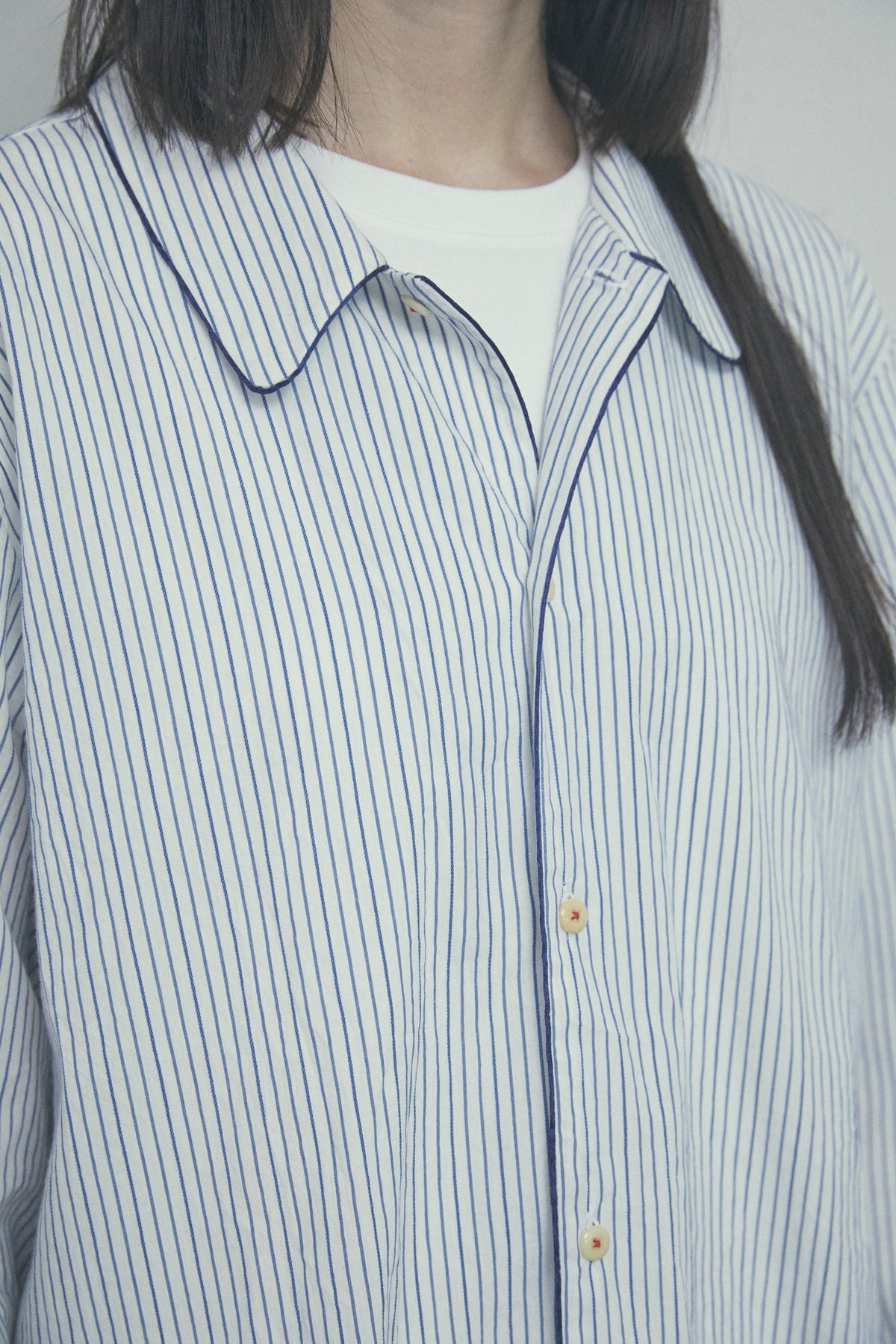 QUIET STRIPE PIPING SHIRT