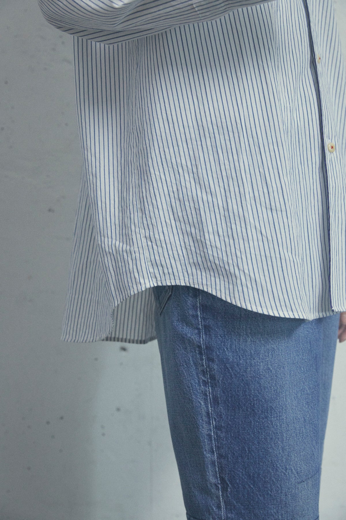 QUIET STRIPE PIPING SHIRT