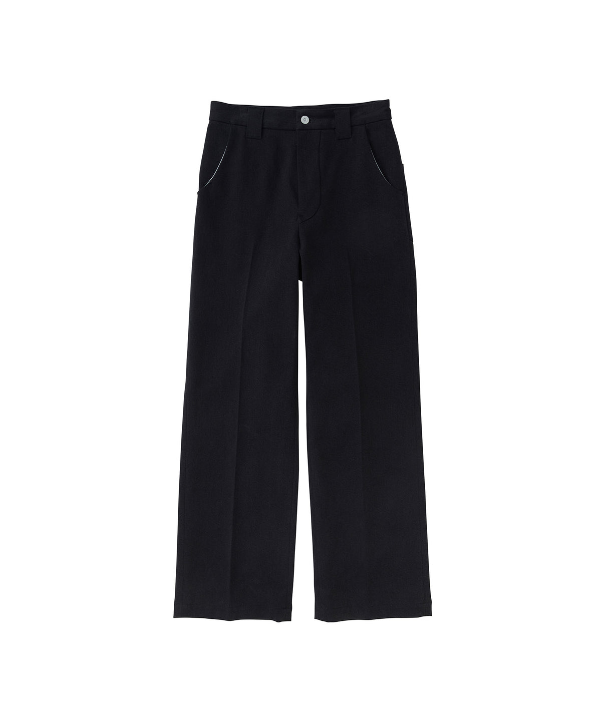INDIGO TAILORED WIDE TROUSERS