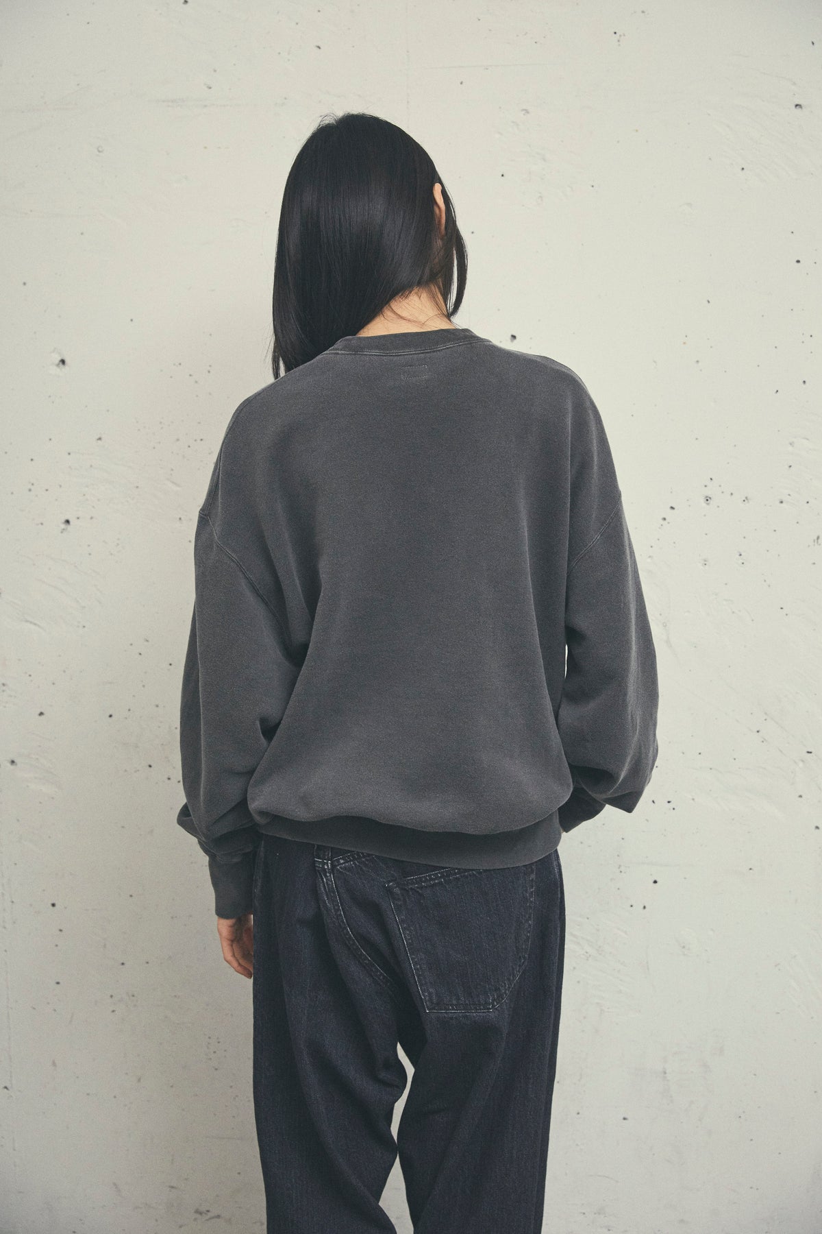 USED DYED CREW NECK SWEAT