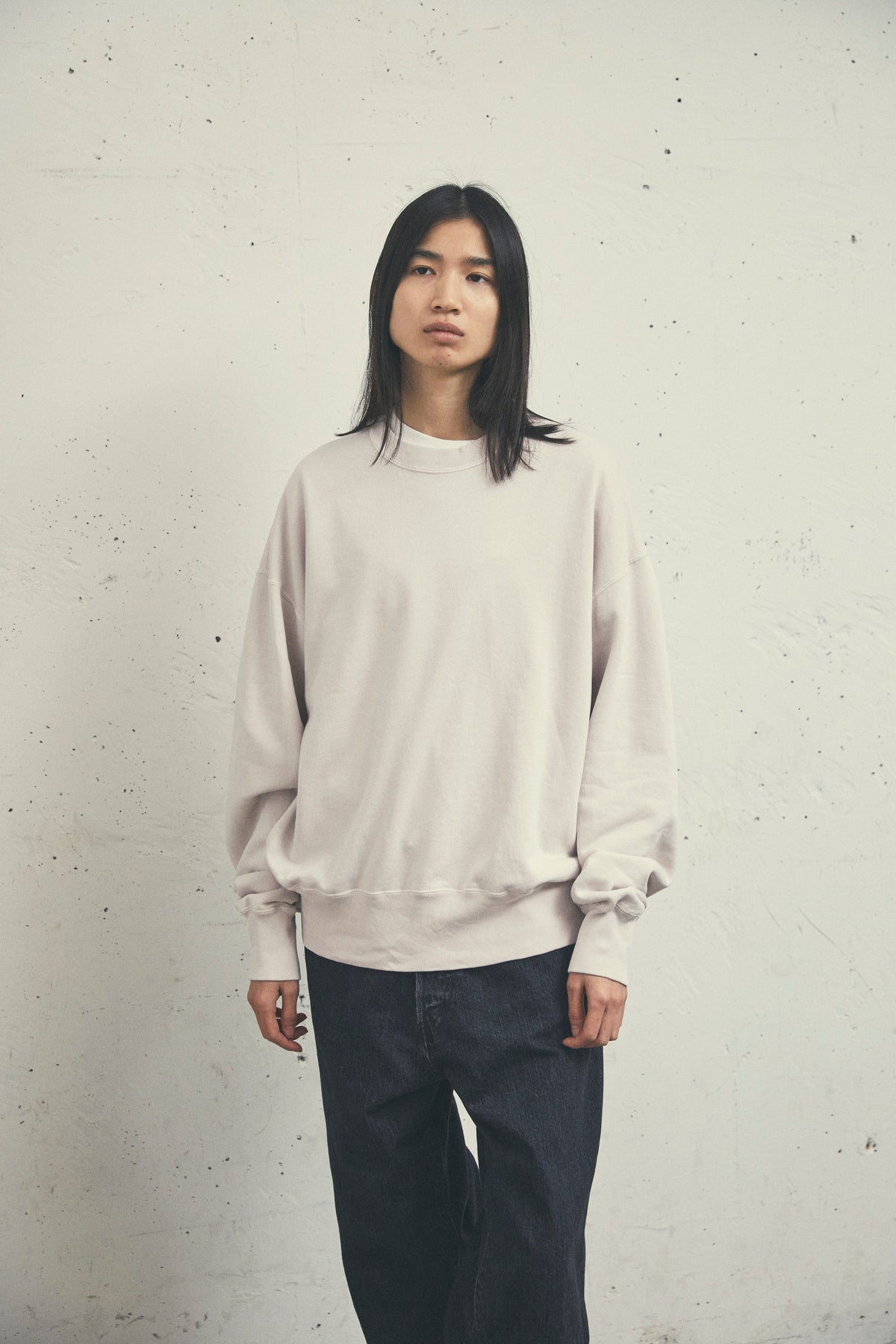 USED DYED CREW NECK SWEAT