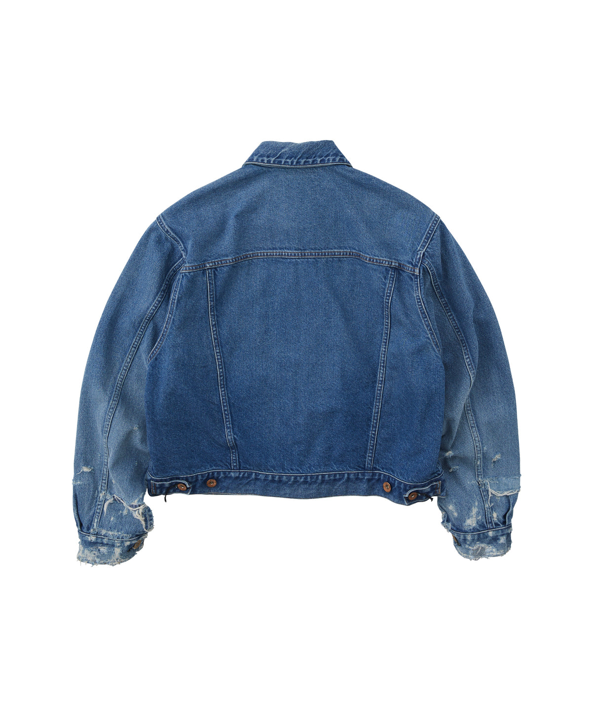 ARGYLE SASHIKO DENIM JACKET FADED INDIGO