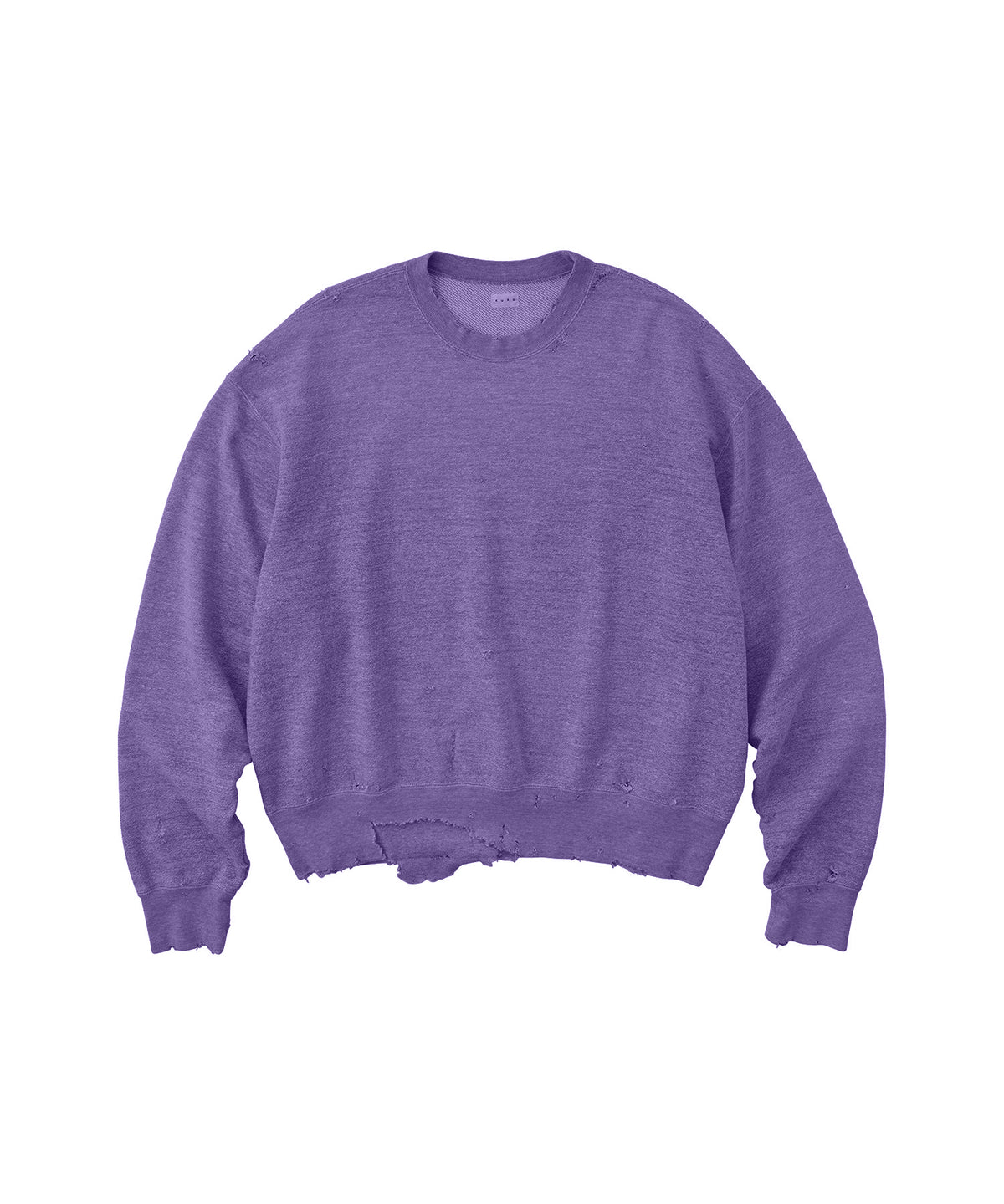 MORE DAMAGE WASHED CREW NECK SWEAT