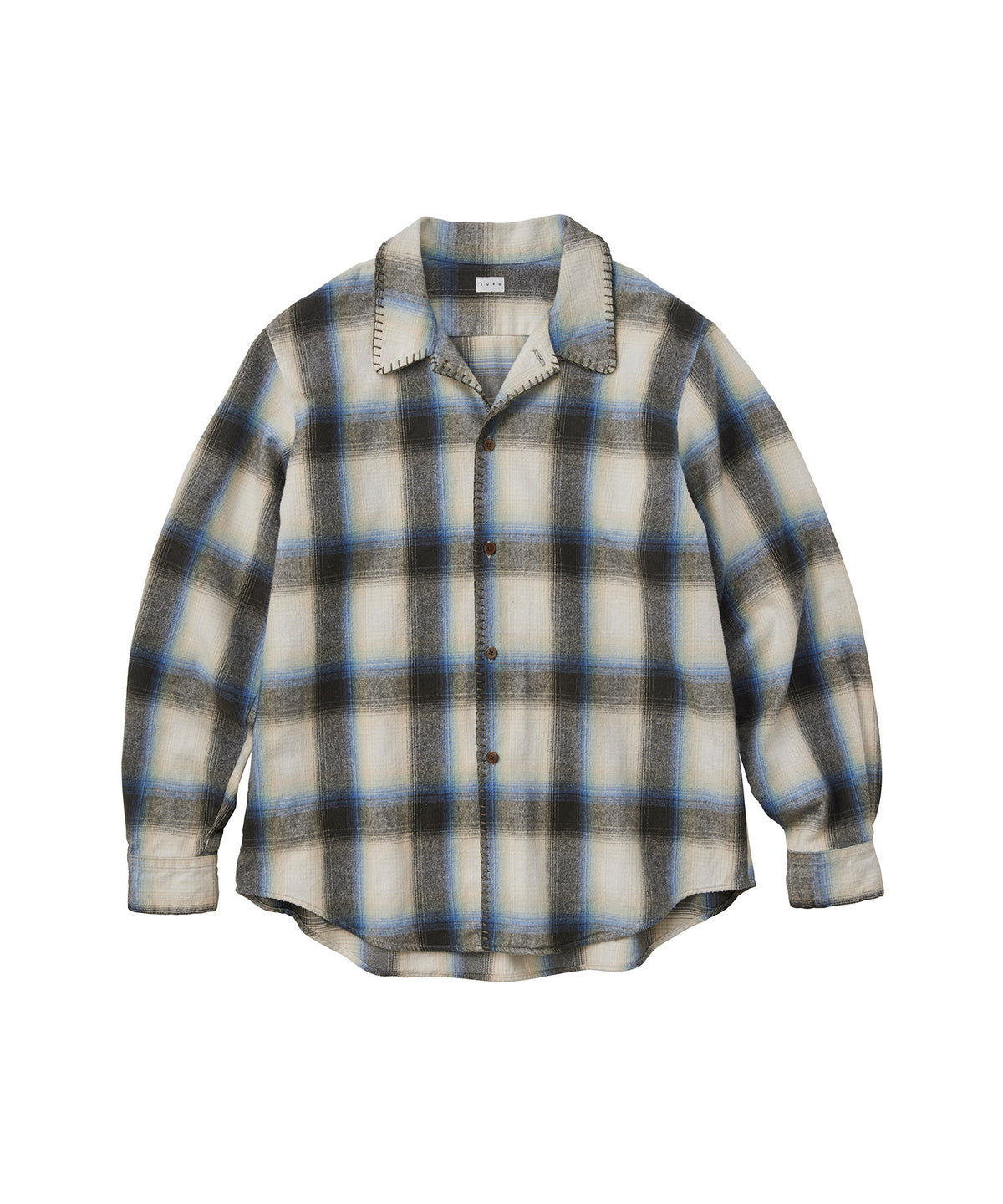 OMBRE BLANKET STITCH SHIRT