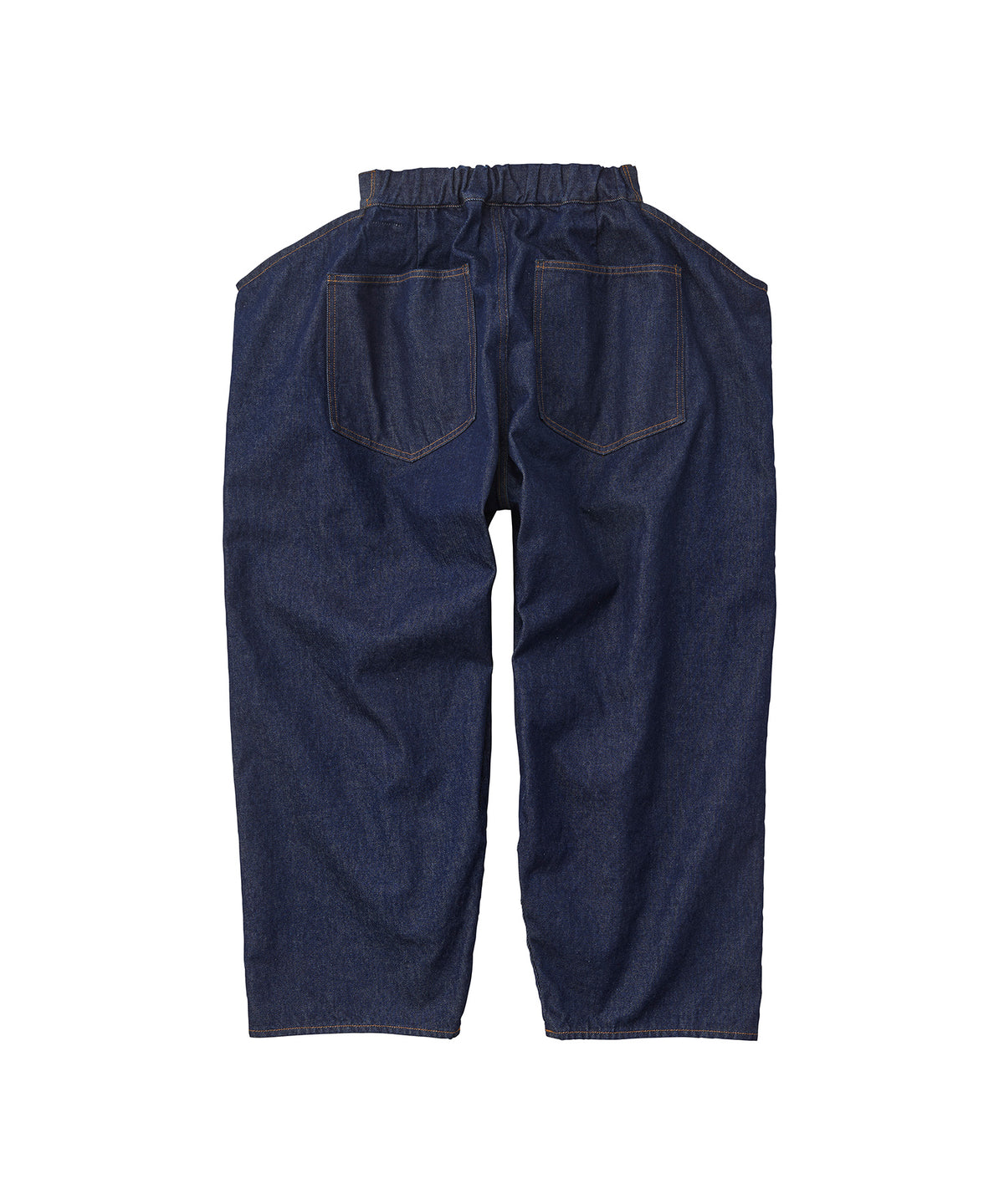 PAPER FOLDING TAPERED DENIM PANTS INDIGO