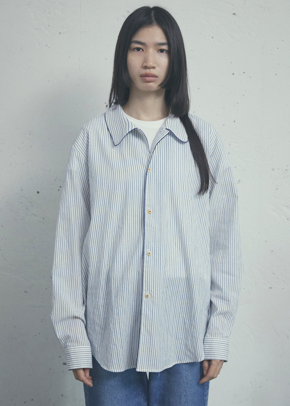 QUIET STRIPE PIPING SHIRT