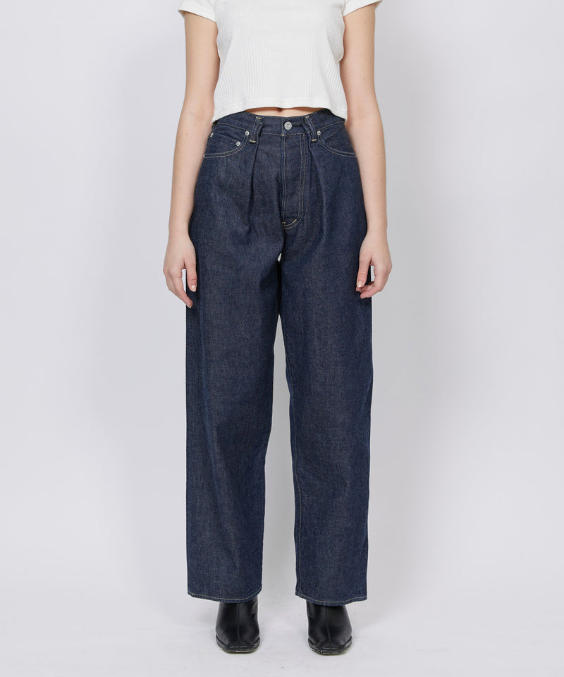 CROSS WIDE DENIM PANTS