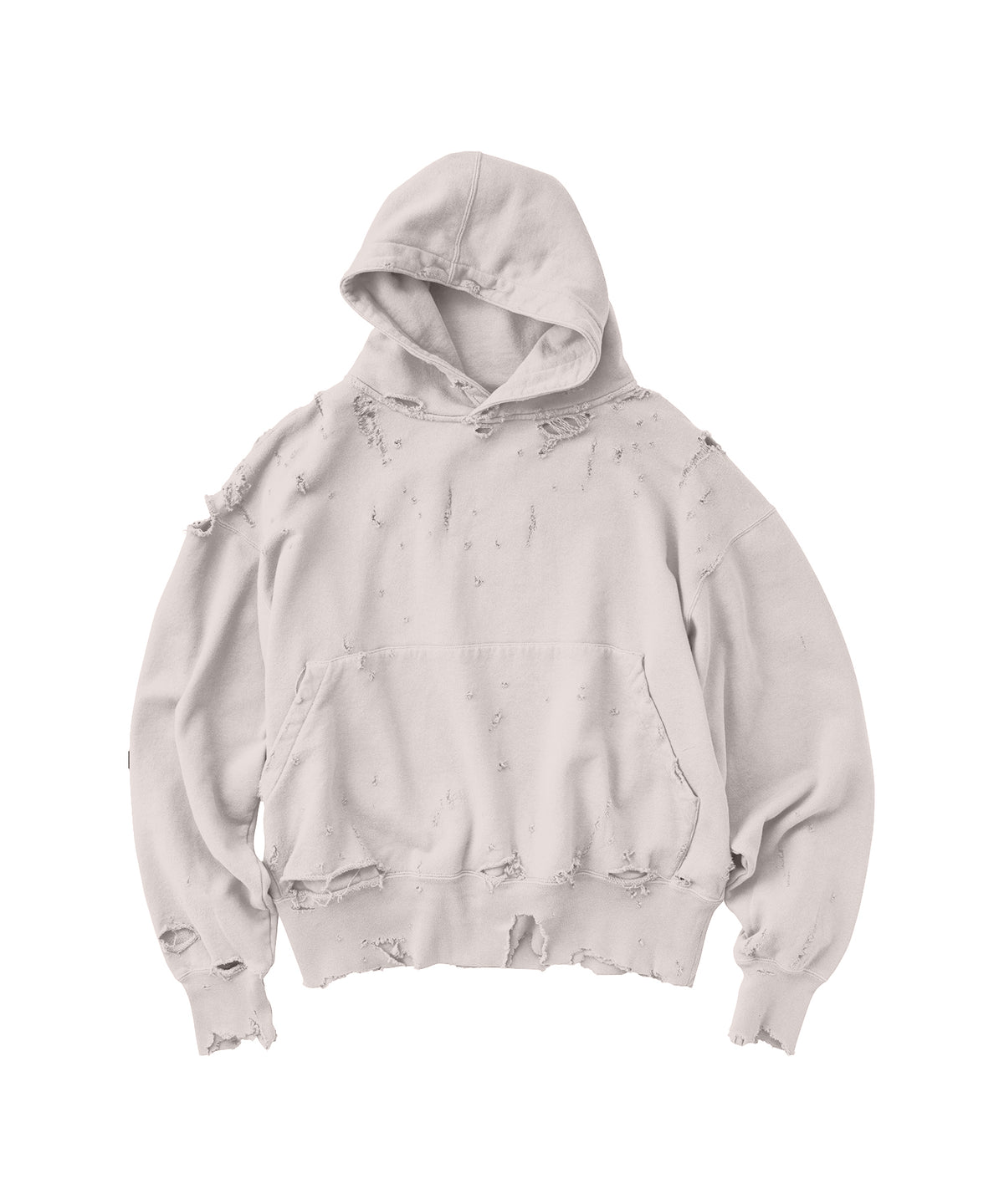 MORE DAMAGE WASHED SWEAT PARKA