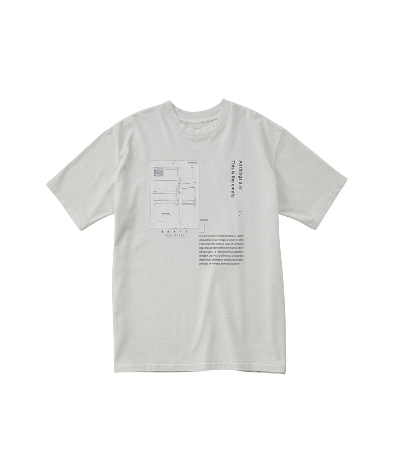 17/- ROUND SHAPE S/S TEE - tenon T-chair and Craft Mind
