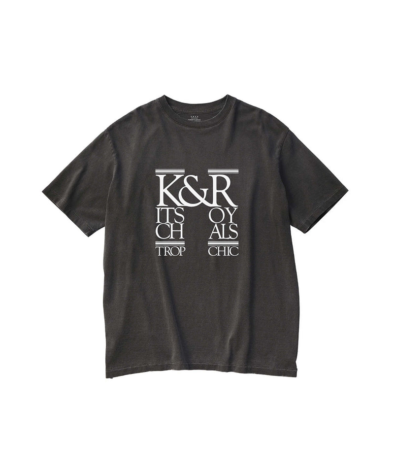 17/-ROUND SHAPE DYED TEE 