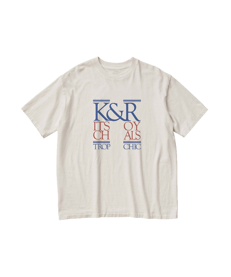 17/-ROUND SHAPE DYED TEE 