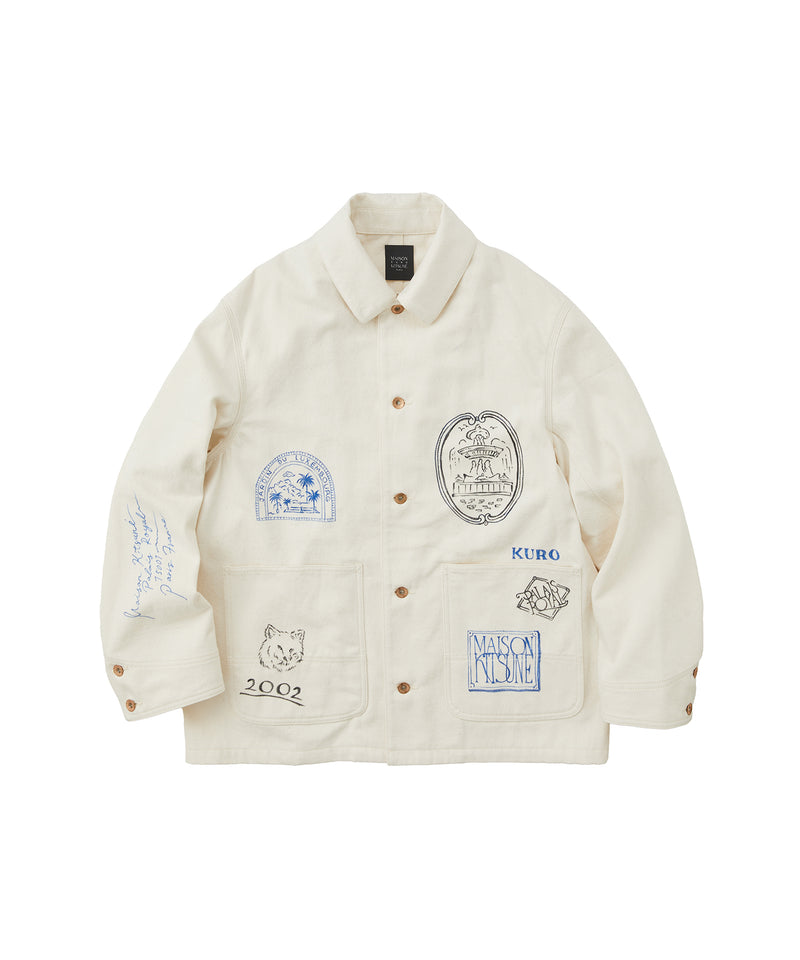 HANDWRITTEN POSTCARD WORK JACKET