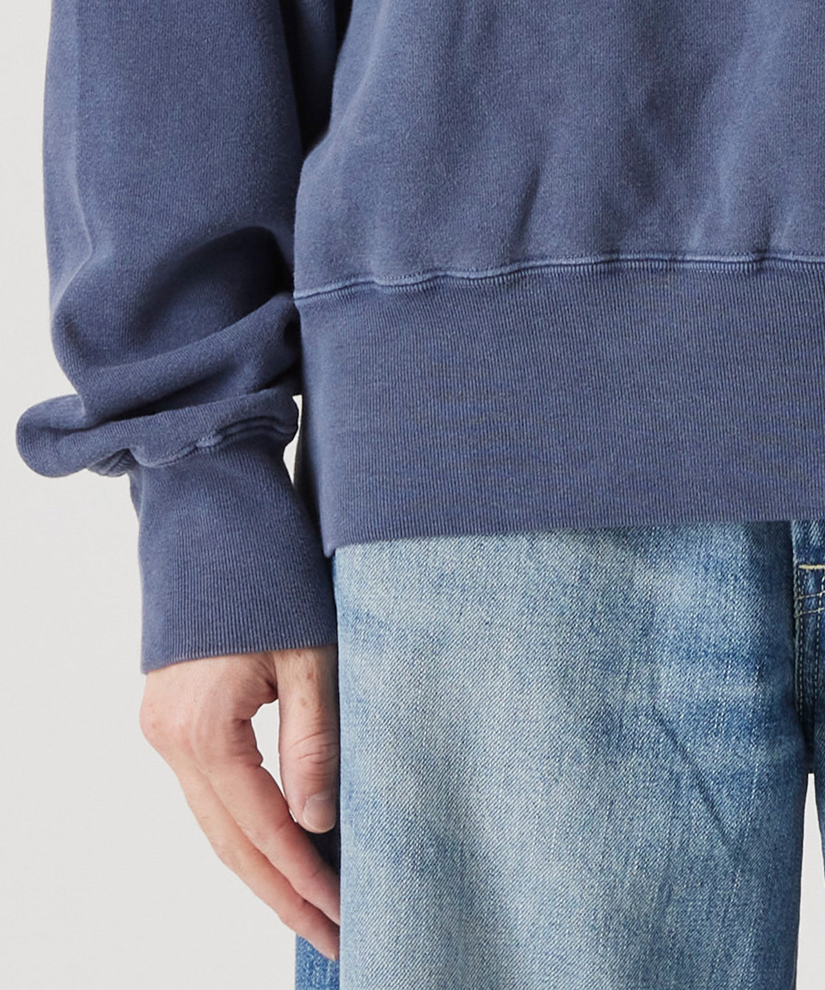 USED DYED CREW NECK SWEAT
