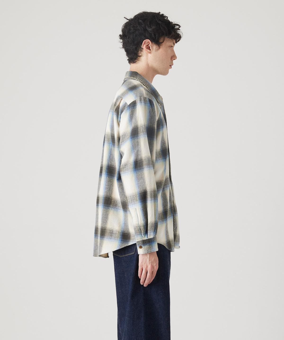 OMBRE BLANKET STITCH SHIRT