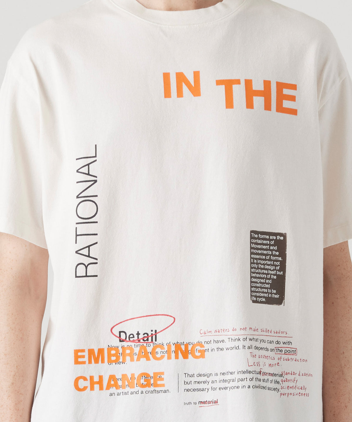 17/-ROUND SHAPE DYED TEE "In The"