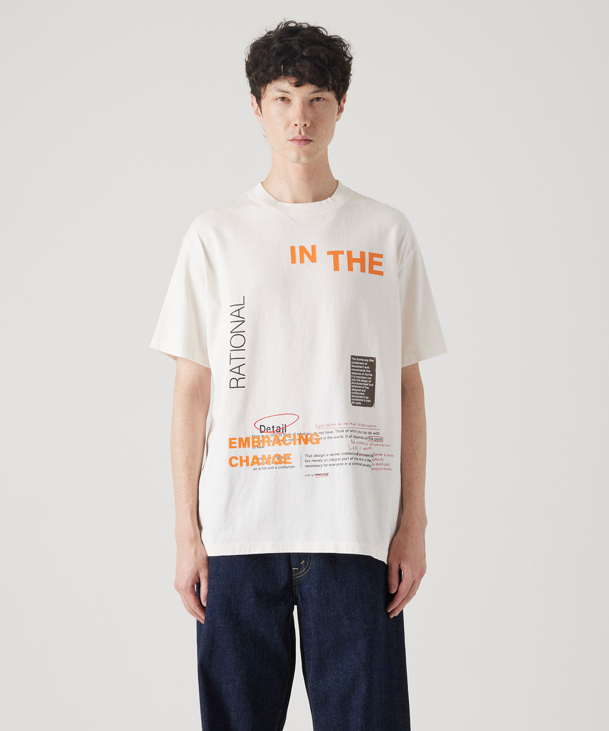 17/-ROUND SHAPE DYED TEE "In The"