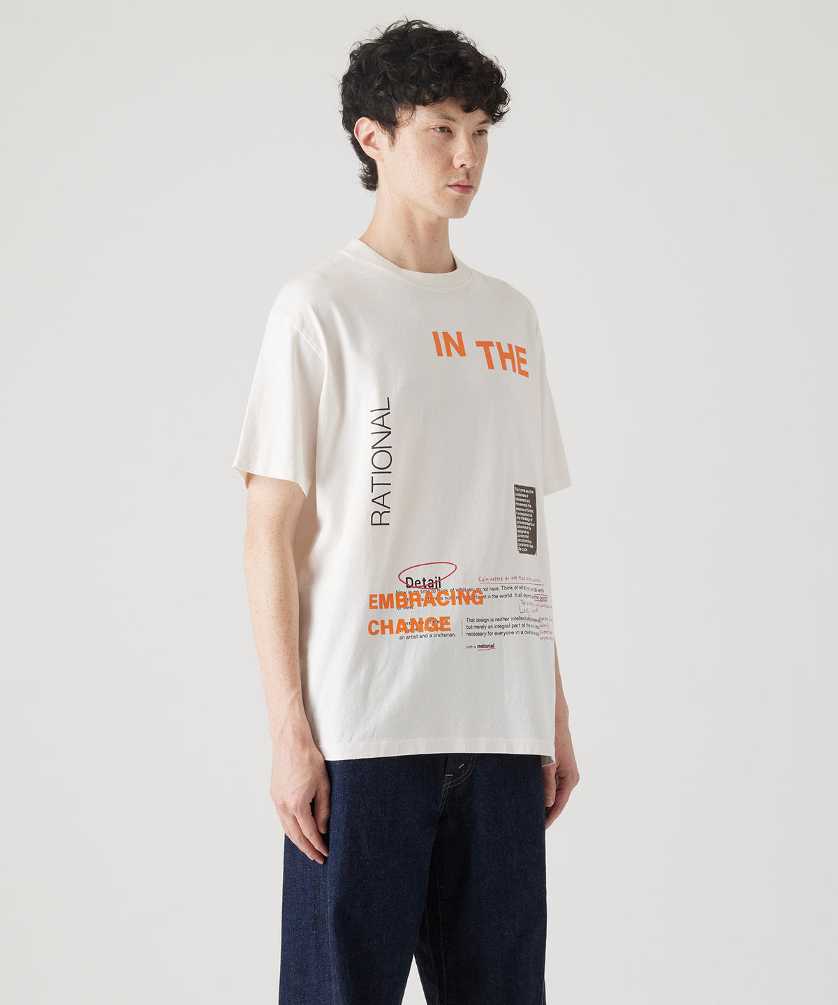 17/-ROUND SHAPE DYED TEE "In The"