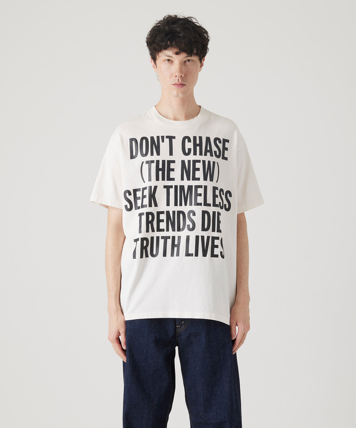 17/- ROUND SHAPE DYED TEE "Don't Chase"
