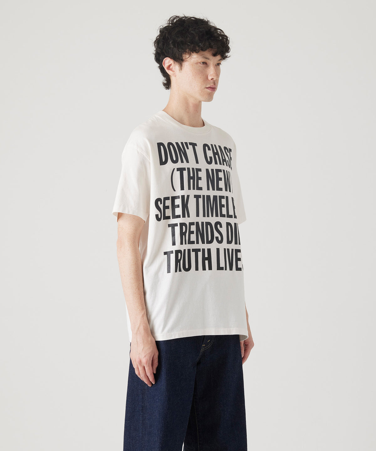 17/- ROUND SHAPE DYED TEE "Don't Chase"