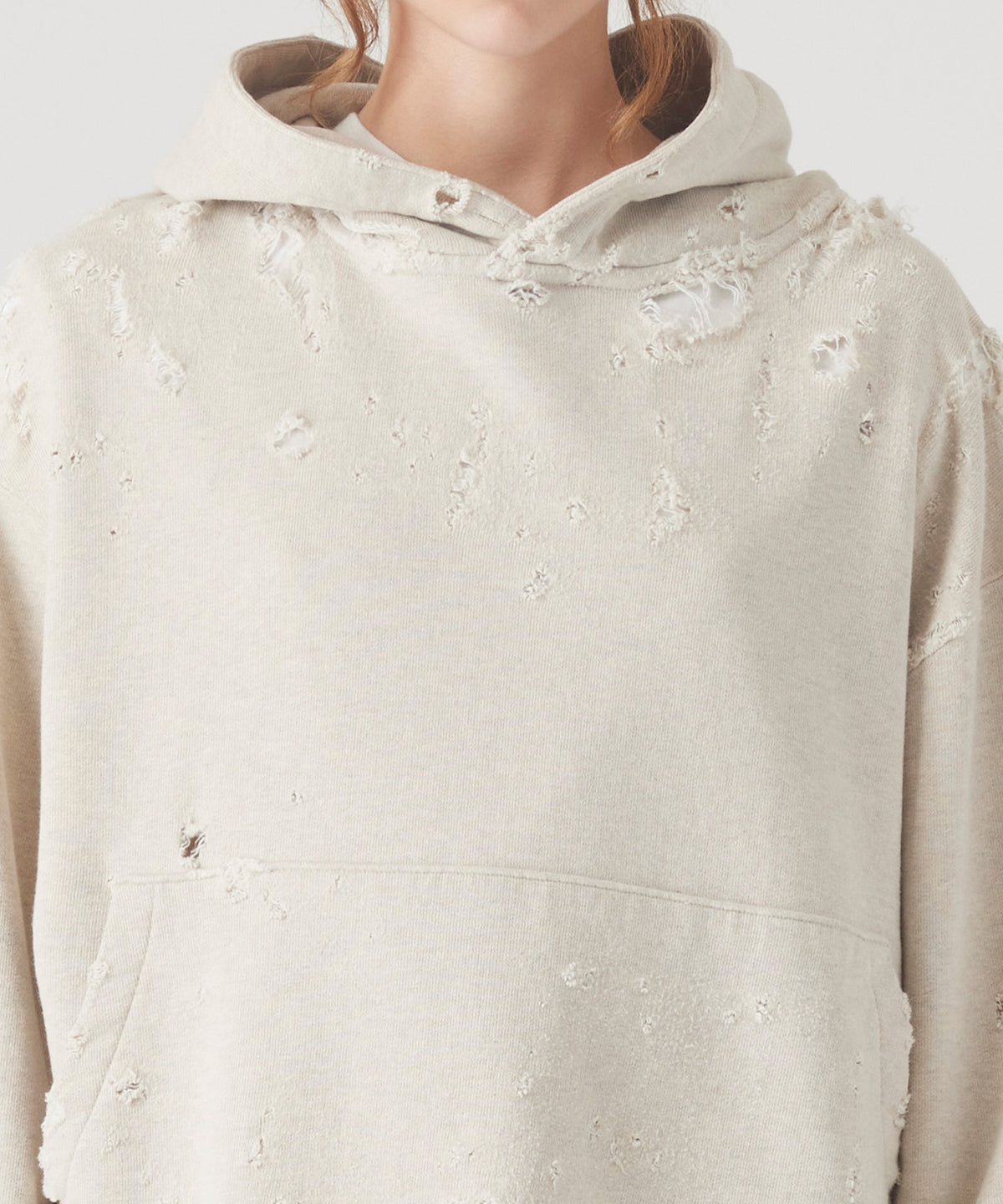 MORE DAMAGE PULL SWEAT PARKA