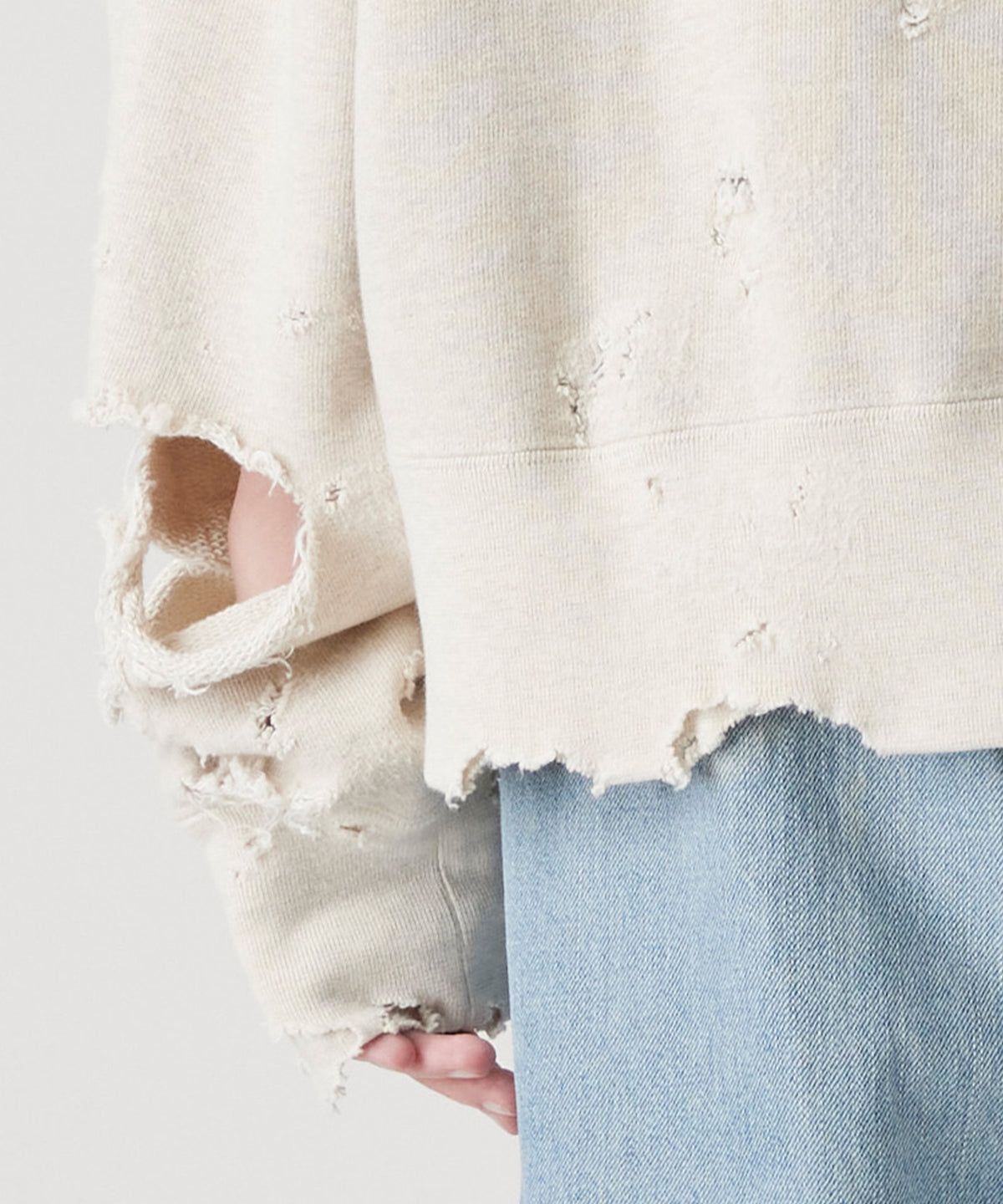MORE DAMAGE PULL SWEAT PARKA