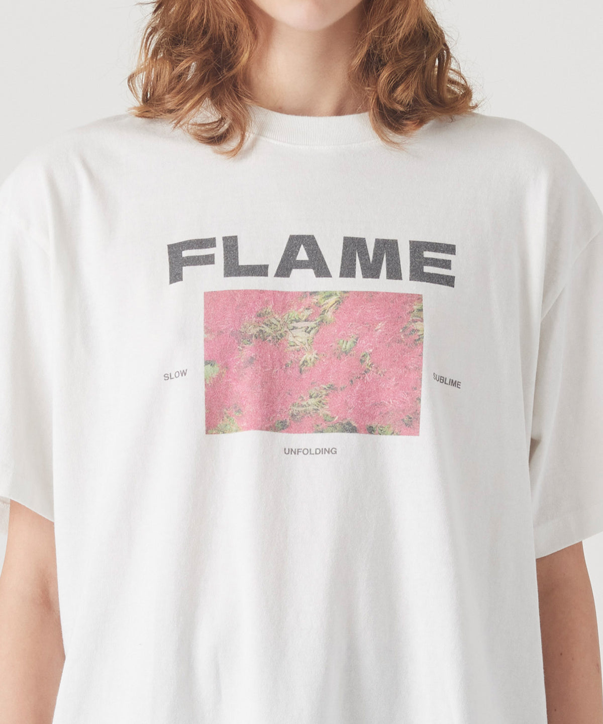 17/- ROUND SHAPE DYED TEE "Flame"