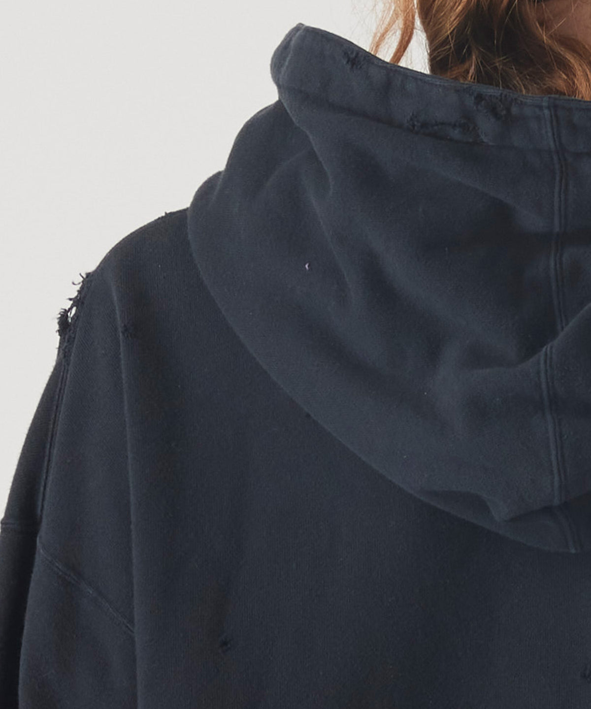 MORE DAMAGE WASHED SWEAT PARKA