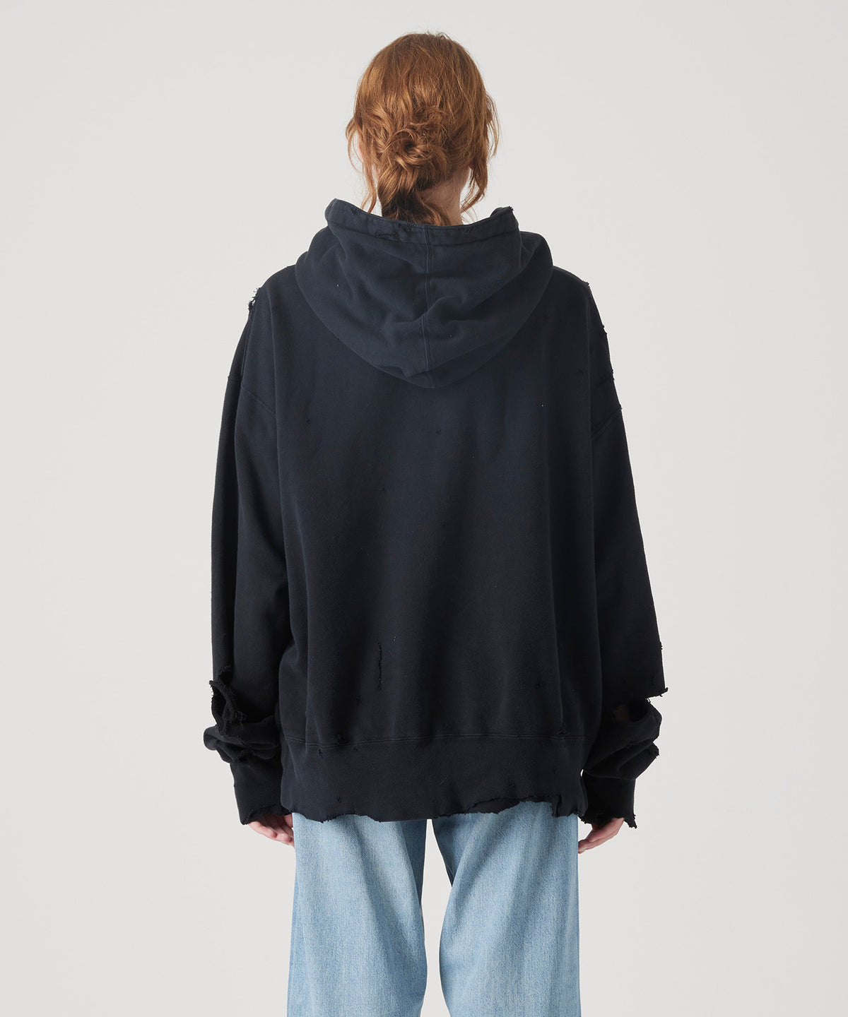 MORE DAMAGE WASHED SWEAT PARKA