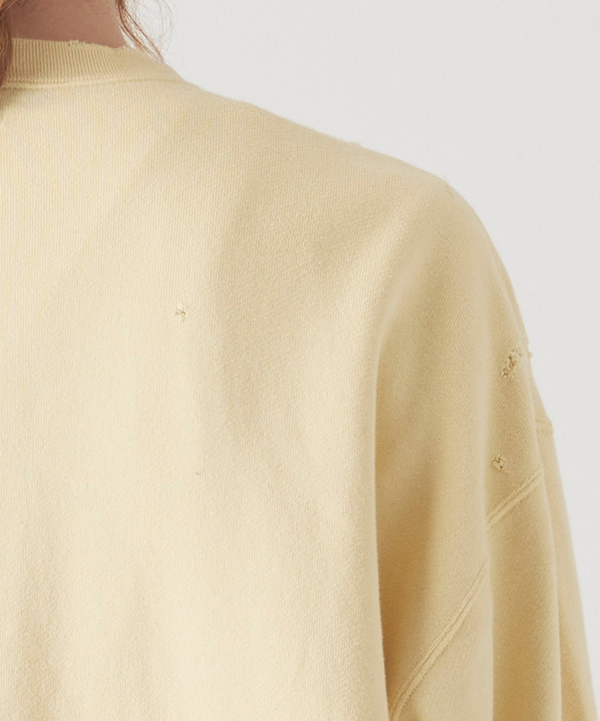 MORE DAMAGE WASHED CREW NECK SWEAT